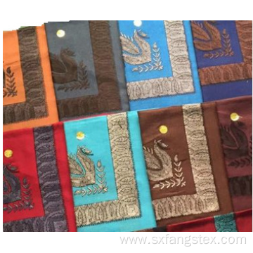 High Quality Indian Embroidered Fabric Plain Women Scarf